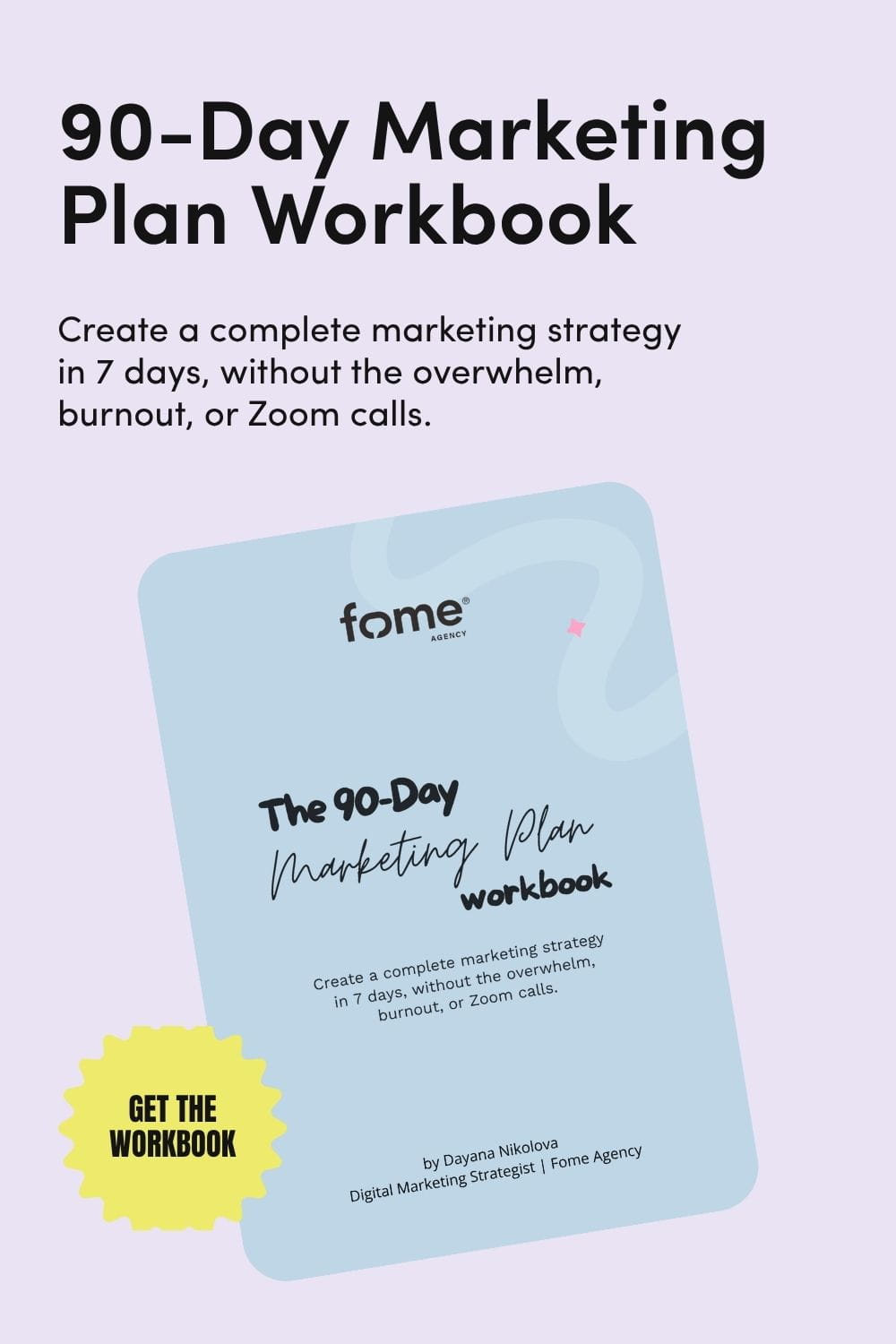 90-Day Marketing Plan Workbook